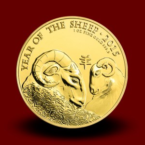 31,21 g, Year of the Sheep Gold Coin 2015
