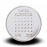 15 g srebrna medalja, 30. obletnica ustanovitve Banke Slovenije 2021