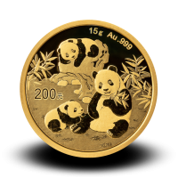 15 g, China Panda Gold Coin - 2023